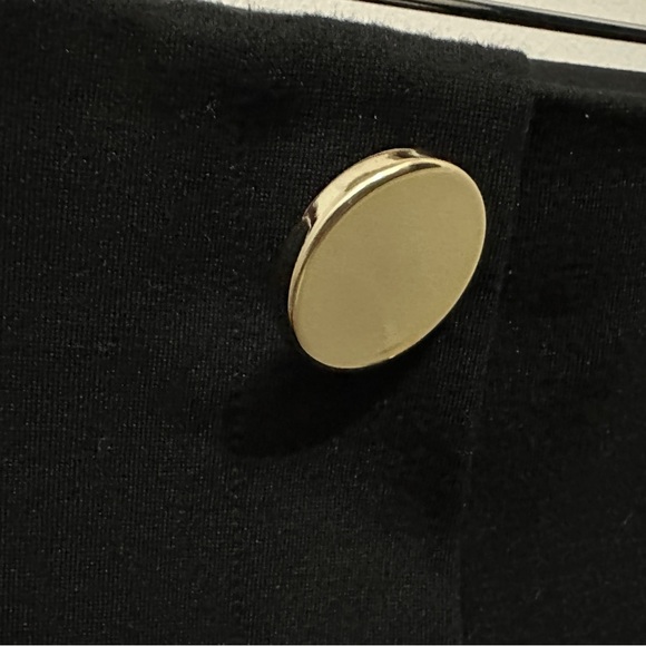 386 Mango | NWOT Black Mid Rise Thick Stretch Leggings Dress Pants (Size M) - Picture 5 of 13